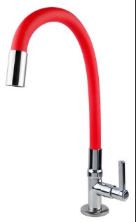 TORNEIRA TOP FLEX BANCADA VERMELHO 5301 C-66 1/4V